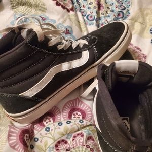 Vans hi-top black shoes size 8.5 women